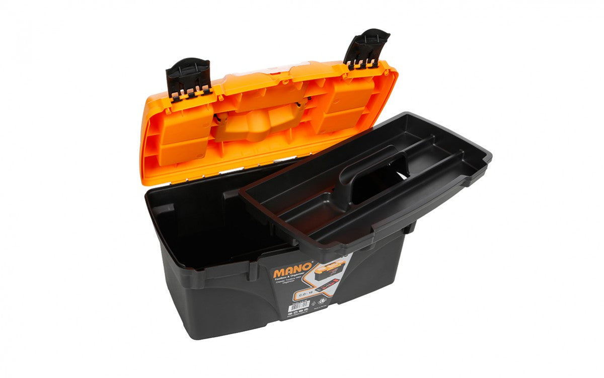 MANO - TOOL BOX WITH INNER TRAY 18"