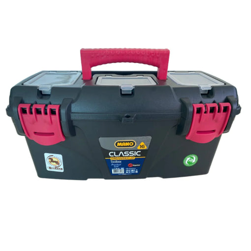 MANO - TOOL BOX WITH INNER TRAY 16"