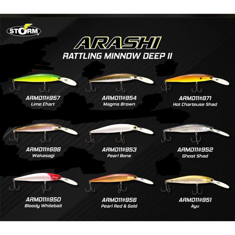 ARASHI RATTLING MINNOW DEEP II (11cm / 19gram) #