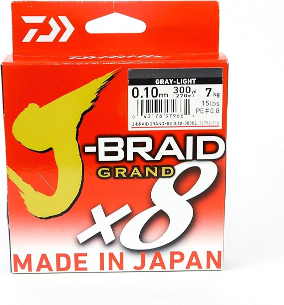 Daiwa Braid x8 15 LB - Gray Light