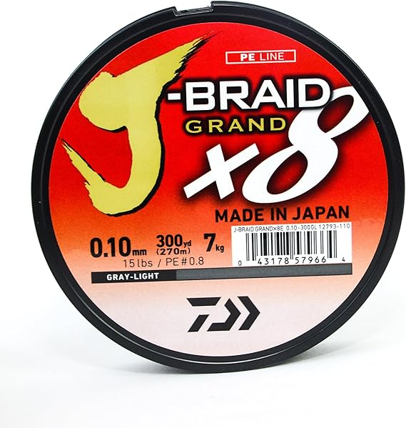 Daiwa Braid x8 15 LB - Gray Light