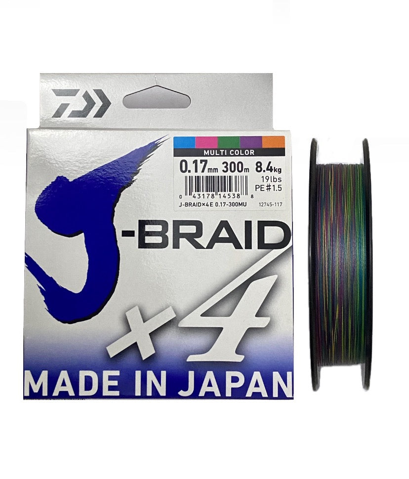 Daiwa J Braid x4 19LB - Multicolor