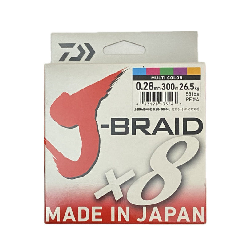 Daiwa J-Braid 58 lb – Multi Color