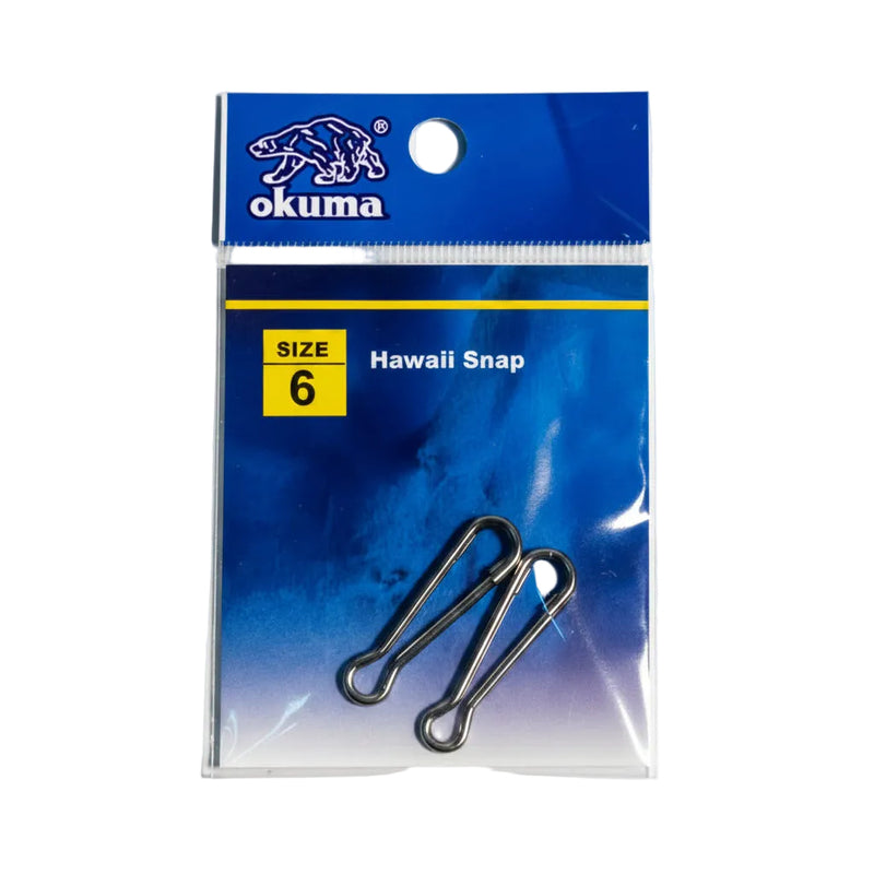 Okuma Hawaii Snap fishing accessory packaging on a white background