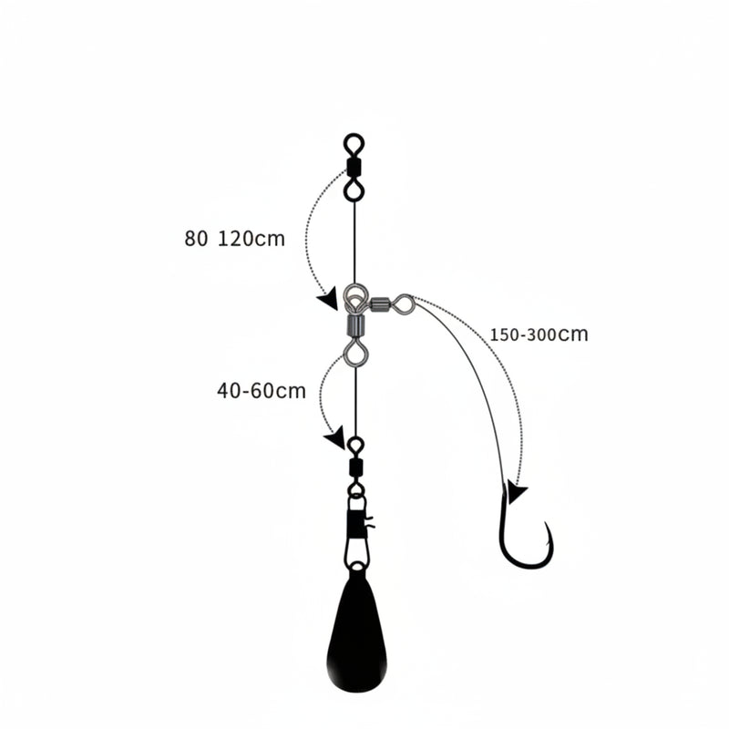 3 Way Fishing Swivel Rolling